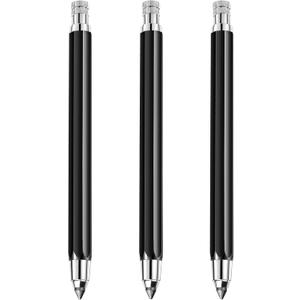 Outus 3 Pcs 5.6 mm Lead Holder Mechanical Pencils Sketch up Automatic Clutch Graphite Pencil with Built-in Sharpener Lead Pencil For Construction, Draft Drawing, Crafting, Art Sketching(Black)