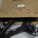 Sharpty Plastic Hangers Clothes Hangers for Clothing, Closet, Coats & Shirts - Durable, Thick, Tough & Space Saving - for Everyday Standard Use, Room Essentials & Basics - 20 Pack - Black