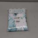 Gibelle Extra Long Shower Curtain 72 x 84, Teal Floral Shower Curtain for Bathroom, Watercolor Plant Eucalyptus Leaves Fabric Shower Curtain Set