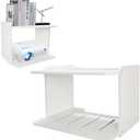 2-Be-Best Projector Shelf - Larger, Durable Design, 2 Layers Floating Wall Shelves for Projector, Router, Camera, TV Accessories, White