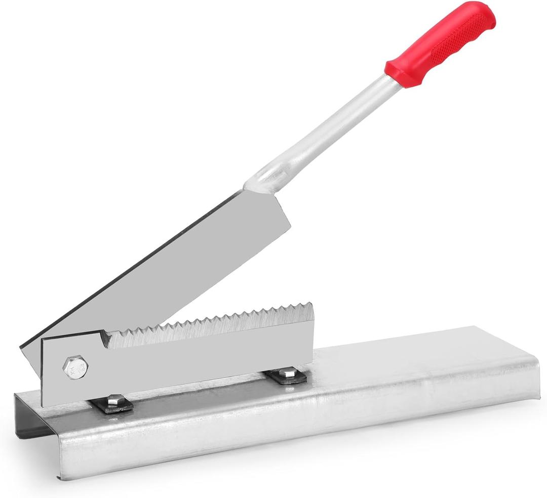 Upgraded Stem Cutter 10-Inch Thickened Blade with Base, No Mounting Required for Fresh Flowers,Artificial Wired Stems,Branches, Straw, even Bones, Ideal for Bulk Flower Making and Bone processing (Silver)