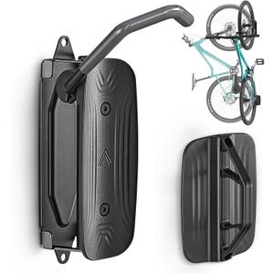 monTEK Swivel Bike Wall Mount  Garage Bike Hanger & Space-Saving Vertical Bike Rack for Garage & Apartment, Sturdy Bike Storage Hook Holds up to 66 lbs, Easy Installation & Scratch-Proof Design