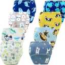 Upairy Training Pants for Girls Boys,Toddler Potty Training Underwear,Leakproof Reusable Kid Confident Panties,Children's Potty Underwear 100% Cotton (8PCS,L)