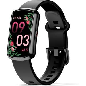 Health Fitness Tracker with 24/7 Heart Rate, Smart Watch with Blood Pressure and Blood Oxy-gen Monitor, Built-in 120+ Sport Mode, Sleep Tracking Waterproof Activity Tracker for Women Men