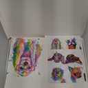 20 Greeting Cards, Rainbow dog Thank You Cards With Envelopes Watercolor Painted Dogs Thank You cards Bulk Note Cards Stationery Box Set For All Occasions Birthday Thank You Wedding.