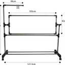 Needlework Floor Frame, Adjustable Cross Stitch Craft Stand, Standing Embroidery Lap Table, for Art Craft Sewing Holder