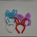 3 Pack Fluffy Bunny Ear Headbands for Adults and Kids