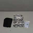 Reading Glasses 5 Pairs Quality Readers Spring Hinge Vintage Glasses for Reading for Men and Women (5 Pack Black, 3.0)