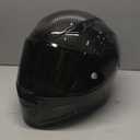 Kaese Carbon Fiber Full Face Motorcycle Helmets with Spoiler Sport Touring Street Motorcycle Helmet - Bluetooth Ready Speaker Pockets (Small)