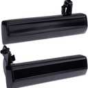 OCPTY Door Handles Exterior Driver Passenger Side Replacement Fit 1985-1994 for S10 Outside Door Handles Black (2 pcs)