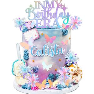 LaVenty In My Birthday Era Cake Decoration Party Decorations Birthday Girls Theme Photo Backdrop Era Music Fans Lover Party Supplies
