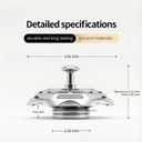 Magnetic Bathtub Drain Stopper, Universal Tub Drain Plug for Tip-Toe & Trip Lever Drains, Quick Magnetic Install, Easy to Remove & Clean, Brass-Plated Bath Tub Stopper
