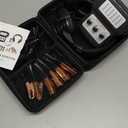 Shkalacar Chassis Ears Automotive Electronic Stethoscope, Mechanic Stethoscope Car Engine Noise Detector with Headphones, Multi-Channel Sensitivity Diagnostic with Extension Cables & Handbag