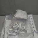 Tuzau Pegboard Wall Organizer, Wall Mounted Storage Set with 2 Pegboards & 13 Accessories, 23.6" x 11.81" White Peg Board Organizer