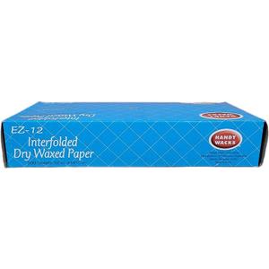 EZ12C, 12x10-3/4-Inch Interfolded Medium Grade Dry Waxed Paper, Waxed Wrap Deli Paper Sheets 