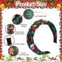 12 Pcs Christmas Headbands for Women Bulk Snowman Santa Xmas Tree Gingerbread Reindeer Headbands Christmas Wide Non-slip Hair Accessories Gifts Party Hair Hoop Headwear Outfits (Cute)