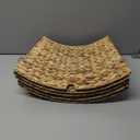 CLAYNIX Tree Collar - Large to Small Christmas Tree, 28" Christmas Tree Ring Adjustable Water Hyacinth Skirt, Christmas Tree Skirt for Decoration, Base Protection from Pets (Natural)