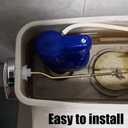 2 x Toilet Handle Replacement Kit - Copper Flush Lever Handle Compatible with TOTO THU068#CP & St743S, Kohler Toilet Tanks (Side-Mounted, Silver)