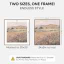 Homeforia 24x24 Picture Frame Mocha, High End Metal 24 x 24 Large Square Poster Frame Matted to 20 x 20 in Photo, 24by24 Thin Mocha Frames with Mat 20x20 inch Print, Tempered Glass, Wall Kit, Set of 1