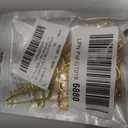20 Pcs Safety Pin Brooch Decorative Safety Pins with 5 Loops Heavy Duty Big Safetys Pins Jewelry for Blankets Skirts Knitted Fabric Women Gold 1.96 x 0.59 Inch, 50x15mm / 1.96x0.59inch