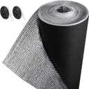 Frienda Rv Window Insulation for Winter Double Reflective Insulation Roll 39.4inchx6.6ft Aluminum Foil Bubble Black Rv Window Sunshade Cover Blackout for Garage Roof Travel Camper Skylight Shade