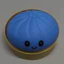 Squishy Baozi Dumpling Stress Relief Toy - Fun and Interactive Squeeze Sensation (Azure)