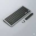 TECKNET Bluetooth Keyboard Rechargeable, 4-Device (2.4G+3BT) Wireless Keyboard, Ultra-Slim Quiet Typing, 14 Hotkeys Computer Keyboard for PC/Laptop/Smart TV/Tablet/iPad