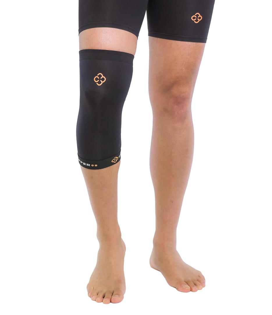 Copper 88 Knee Compression Sleeve for Men & Women  Copper Embedded Knee Brace for Meniscus Tear, ACL, MCL, Arthritis  Leg Compression Support for Joint Stability, Pain Relief & Recovery, L