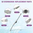 1PCS-WD22X27724 WD22X33499 Dishwasher Lower Spray Arm Assembly Fits for GE Dishwasher Lower Spray Arm - Compatible Replaces AP7014276 WD22X26621 WD22X10091 GDF550PSR3SS GDF540HGD2BB Spray Arm Assembly