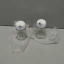 Yiyiring 2 Pcs Cruet Dispenser Set 5 oz, White Glass Soy Sauce Dispenser, Small Olive Oil and Vinegar Bottles, Soy Sauce Bottle, Non Drip Spout Cruet Bottle Container for Kitchen Cooking