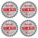 4 Pack 4 1/2 Circular Saw Blade 24T Carbide Tipped Teeth, Compact TCT Saw Blades for Cutting Various Wood, Plastic and Composite Materials, 3/8" Arbor, Fit Dewalt Craftsman Ryobi Milwaukee