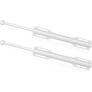 FIRJOY 12" Valet Rod for Closet Pull Out (2 Pack, White)