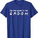 I'm The Groom Bachelor Party Stag Groomsmen Getaway Wedding T-Shirt (Small)