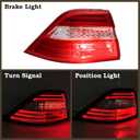 Left Driver Side LED Outer Tail Light Fit for 2012 2013 2014 2015 Mercedes Benz ML350 ML550 W166 Rear Lamp Assembly LH USA Style1669063501 MB2804107