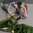 Silipull 3 Pieces Dinosaur Hand Puppets 12 Inch Plush Stuffed Animals Puppet Dinosaur Soft Toys for Animal Storytelling, Teaching, Preschool, Role Play (Tyrannosaurus, Triceratops, Dilophosaurus)