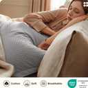 Bedsure Cotton Duvet Cover King - 100% Cotton Waffle Weave Grey Duvet Cover King Size, PureWoven Breathable Bedding Set for All Season, 3 Pieces, 104"x90"