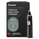 Panasonic Ear and Nose Hair Trimmer for Men with Vacuum Cleaning System, Powerful Motor and Dual-Edge Blades for Smoother Cutting, Wet/Dry ER-GN70-K (Black)