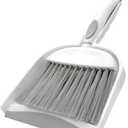 Dust pan, Mini Dustpan and Brush Set, Small Broom and Dustpan Set, Small Hand Broom and dust pan Set, Whisk Broom, Dust pan and Brush for Desk, Table, Home, Kitchen Necessities (Gray) (1pcs)