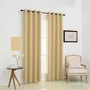 Pickluc Blackout Curtain 108 Inches Long 2 Panels, Grommet Window Drapes for Living Room, Thermal Insulated, Noise Reduction, Privacy Protection, Beige, 52" Wide x 108" Length