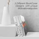 Decorative Books for Home Decor - Coffee Table Book Decor - Fake Books for Decoration With Real Blank Pages - Faux Books for Decoration With Console Table, Bookshelf - Fashion Books Decor Set of 3