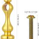 5 x Ciieeo 4Pcs Metal Spindles Furniture Connectors Post Caps for Indoor Railing and Cabinet Hardware Glass Railing Post Connector Caps for Gallery Spindles