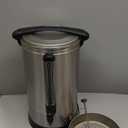 120 Cup Commercial Coffee Urn - 18l Large Capacity Stainless Steel Coffee Maker, Fast Brew/Rapid Extraction with Automatic Temperature Control & Faucet, Food-Grade 304 Hot Coffee/Hot Water Dispenser (608.7 Ounces)