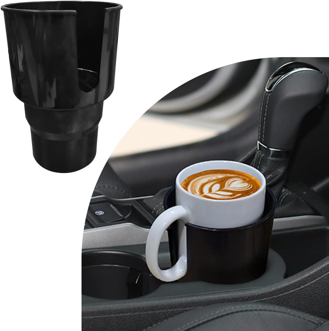 Cup Holder Expander for Car, 4 Inch Car Cup Holder Expander Adapter, Detachable Expander Car Coffee Mug Adapter Organizer, Car Cup Holder for 32-50 oz Bottles & Cups
