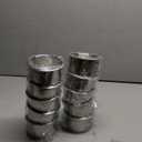 10 Regular Silver Drop-in Cup Holders for Poker and Card Tables- 2.3 in Tall x 3.18 in Wide, for Beer & Water Bottles, Cans (Small (Pack of 10))