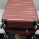 FOCHIER F Hardside 1 Piece Expandable Luggage with TSA Lock, Hard Shell Rolling Suitcase Set with Spinner Wheels for Women Man, 26 Inch Travel Luggage, Burgundy