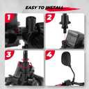 KEMIMOTO ATV Mirrors, 8MM 10MM Motorcycle Mirrors for Handlebar ATV Accessories Compatible with Scooter Snowmobile Mope, 360 Degrees Ball Type Adjustment