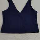 SAUNGKUAI Womens Summer Slim Fitted Sexy Deep V Neck Sleeveless Backless Double Lined Crop Tank Tops (Small)