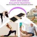 Ankle & Foot Strengthener with Ankle Braces & Massager Ball Balance Board for Rehab & Stability Training, Recovery from Sprain, Lymphatic Drainage, Physical Therapy, Plantar Relief, Posture Correction