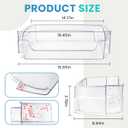 WR71X38318 Refrigerator Door Shelf Bin Compatible for G-E Refrigerator WR71X24428 4975917 AP7175677 PS16619590 EAP16619590 Parts-by MIFLUS