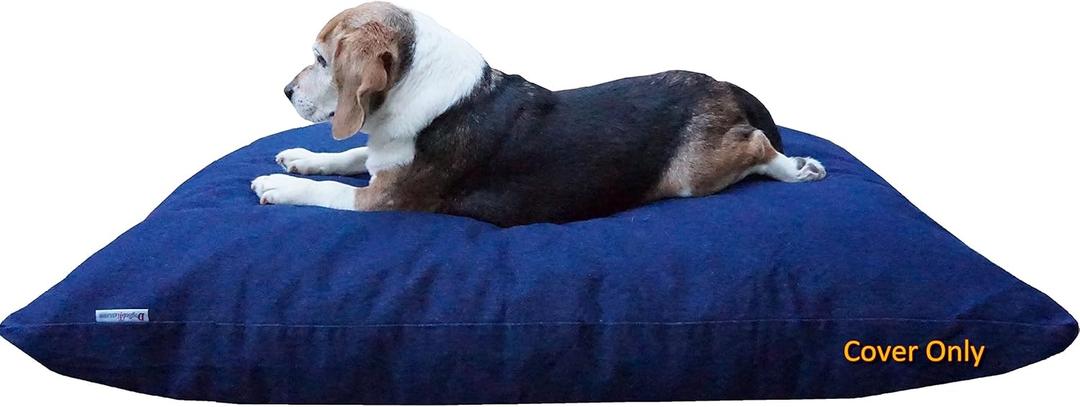 Dogbed4less Do It Yourself DIY Pet Bed Pillow Duvet Denim Cover with Waterproof Internal case for Dog or Cat, Medium 36"X29" Blue Color - Covers only Dogbed4less Do It Yourself DIY Pet Bed Pillow Duvet Denim Cover with Waterproof Internal case for Dog or Cat, Medium 36"X29" Blue Color - Covers only